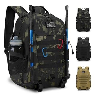 RAINSMORE Tactical Backpack 43L Hiking Camping Backpack Military Rucksack Large Army Molle Survival Backpack Outdoor Daypack - Amazon product rated Grade A