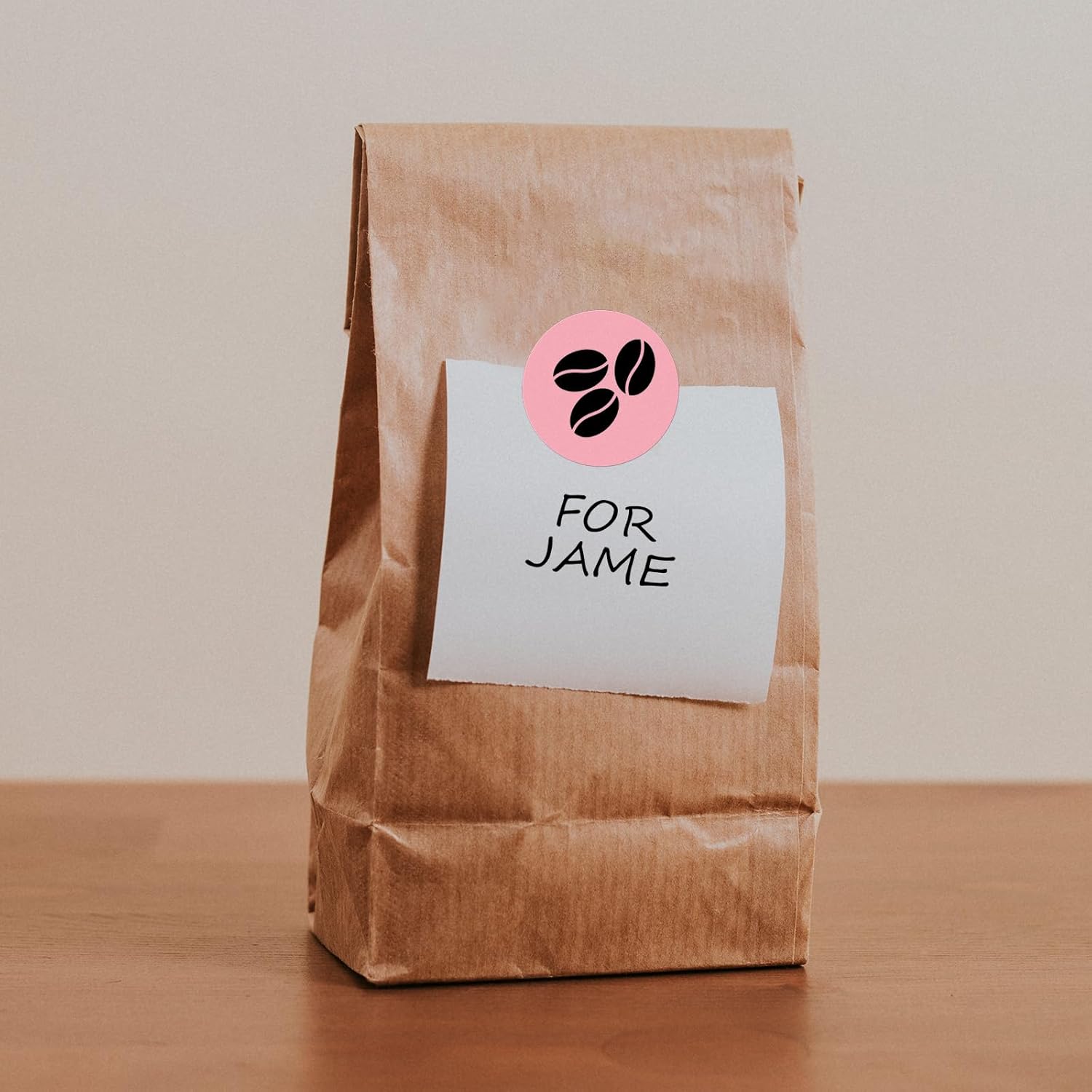 Pink Circle Thermal Labels Vinyl 1.5 Inch Self-Adhesive Round Stickers Roll Waterproof Printer Decals Name Tag for QR Code DIY Office Address 500 PCS - Image 5