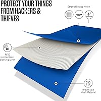 Vista 93 de Venture 4th bolsa de cuello de viaje con traba RFID, gris), V4-01-NP-GR