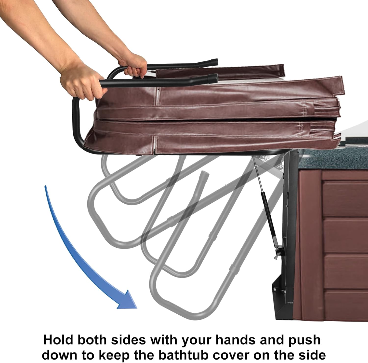 Hot Tub Cover Lifter, Spa Cover Lift, Hot Tub Cover Lift, Height Adjustable Hot Tub Cover Lift Removal System, Fits Most Spa Hot Tubs in Height 30-42 Inch