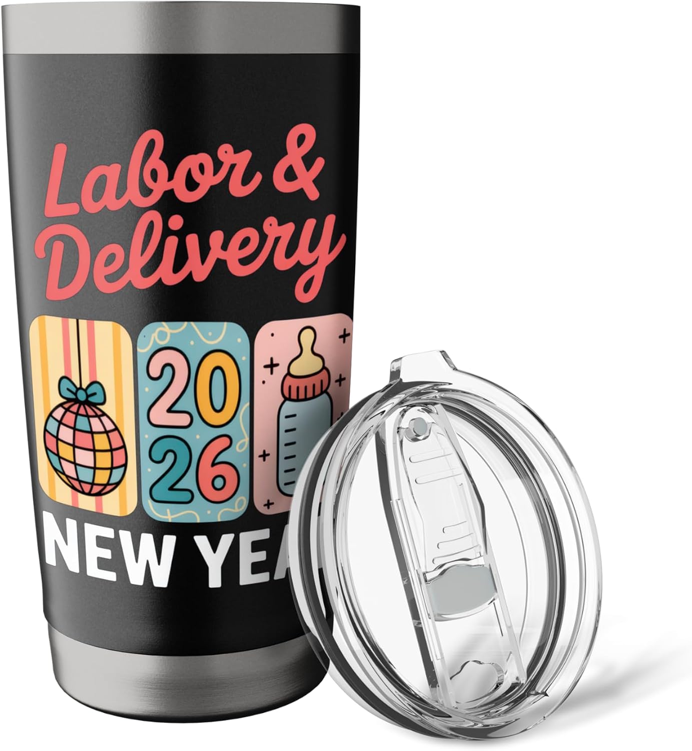 Labor & Delivery 2026 New Year Popular for Expecting Parents Stainless Steel Insulated Tumbler image 5