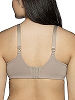 Vista 3 de Vanity Fair Brasier de realce de espalda completa para mujer con encaje, tela elástica en 4 direcciones, copas ligeramente forradas hasta DD