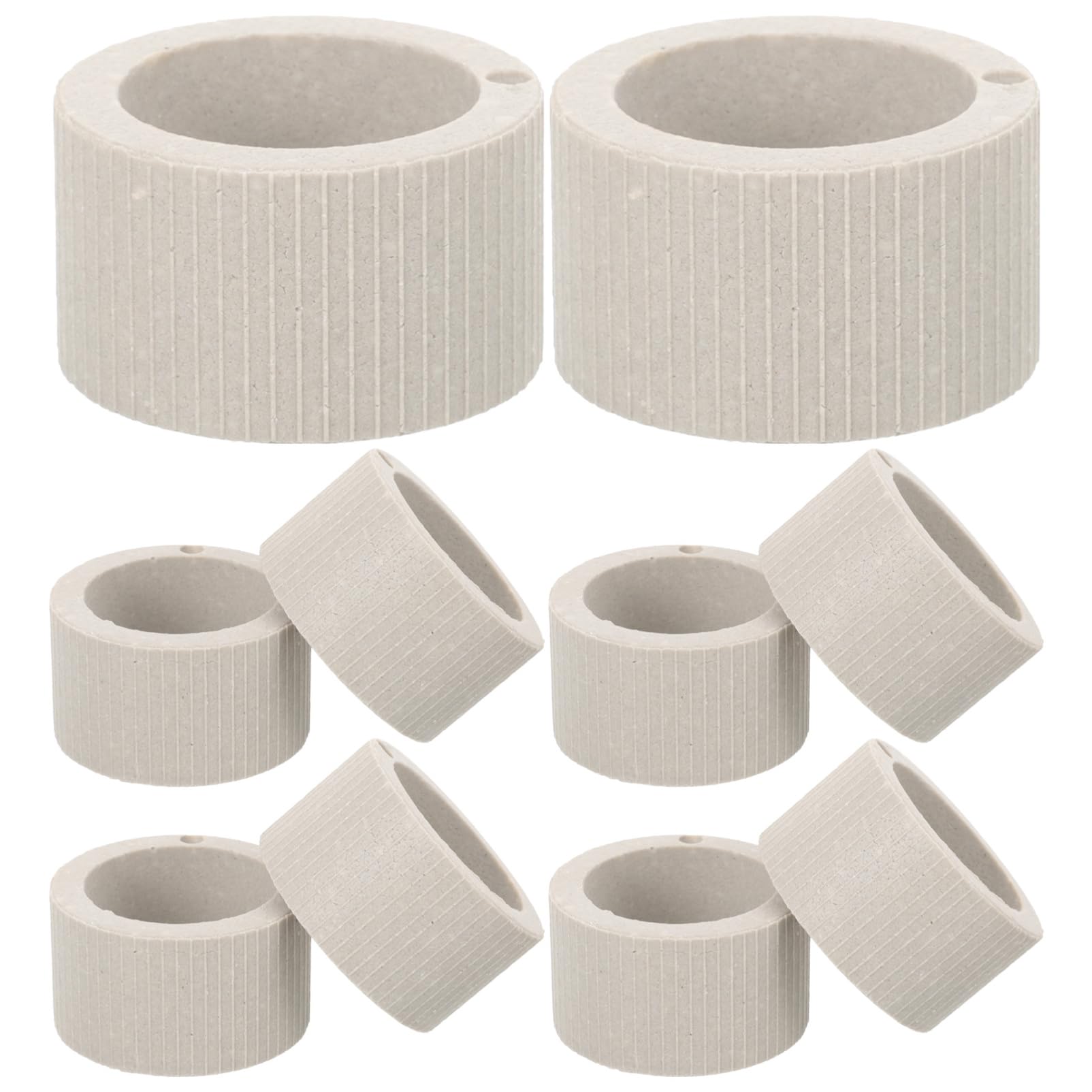 YARNOW 4 Juegos Taza De Plantación Acuática Ancla Pecera Portátil Agua Macetero De Acuario Aire Titulares Calentador Artificial Tanque Cerámica 10 Uds * 4