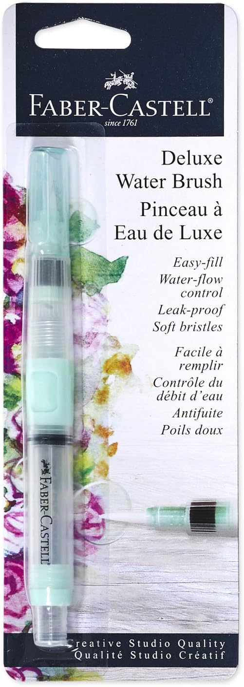 Faber-Castell Deluxe Water Brush Pen - Refillable Aqua Brush Pen for Watercolor