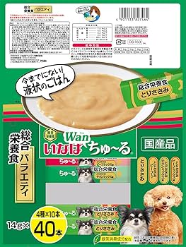 Amazon | いなば ちゅ~る 総合栄養食 バラエティ 40本 犬用
