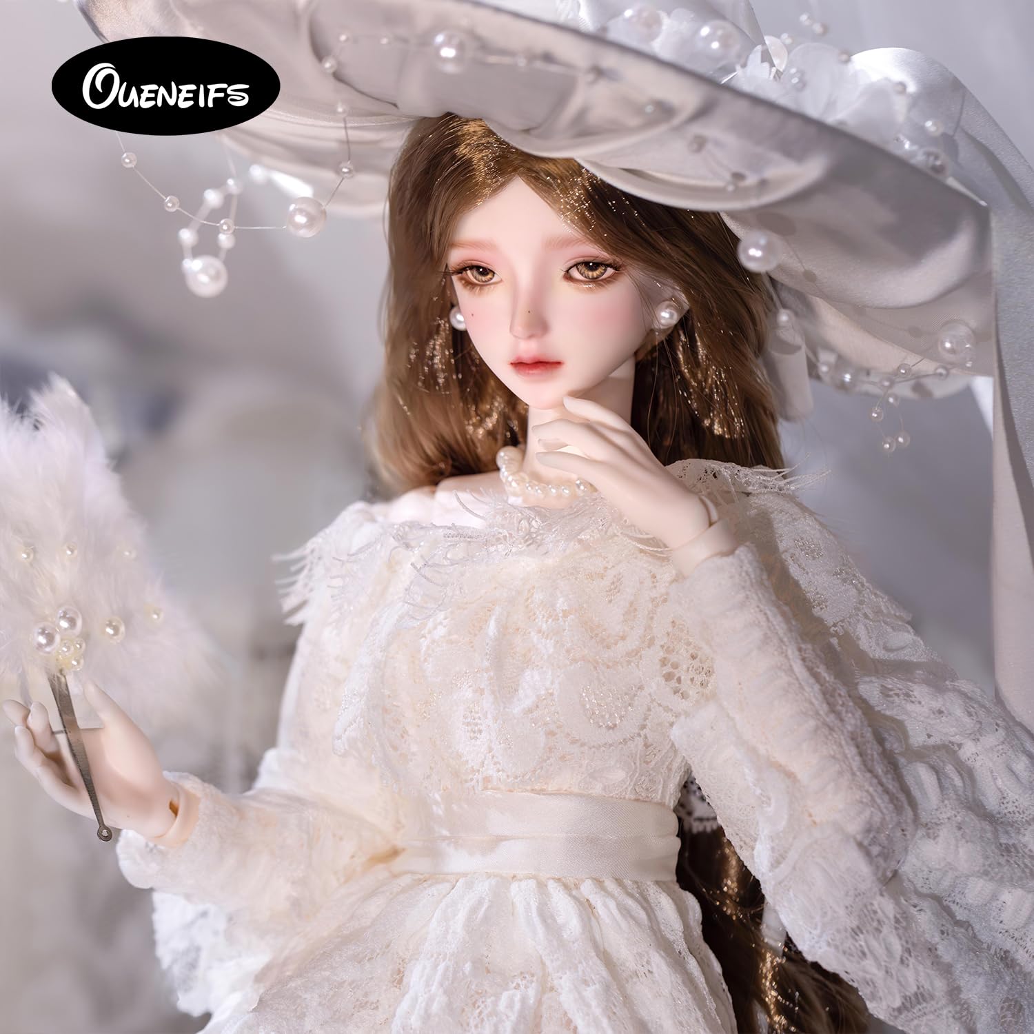Oueneifs 1/4 Opalbjd Fullset A Bjd Puppe Harz Spielzeug für 15+ Jahre alt