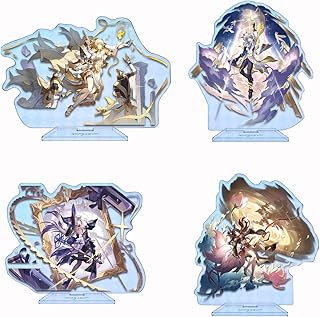 崩壊:スターレイル アクリルスタンド 新キャラ マダムヘルタ アグライア 帰忘の流離人 サンデー アクリルフィギュア 札を立てる コスプレ小物 両面透明 置物 飾り 台座あり 萌えグッズ 誕生日 プレゼント ゲーム 周辺 (マダムヘルタ)