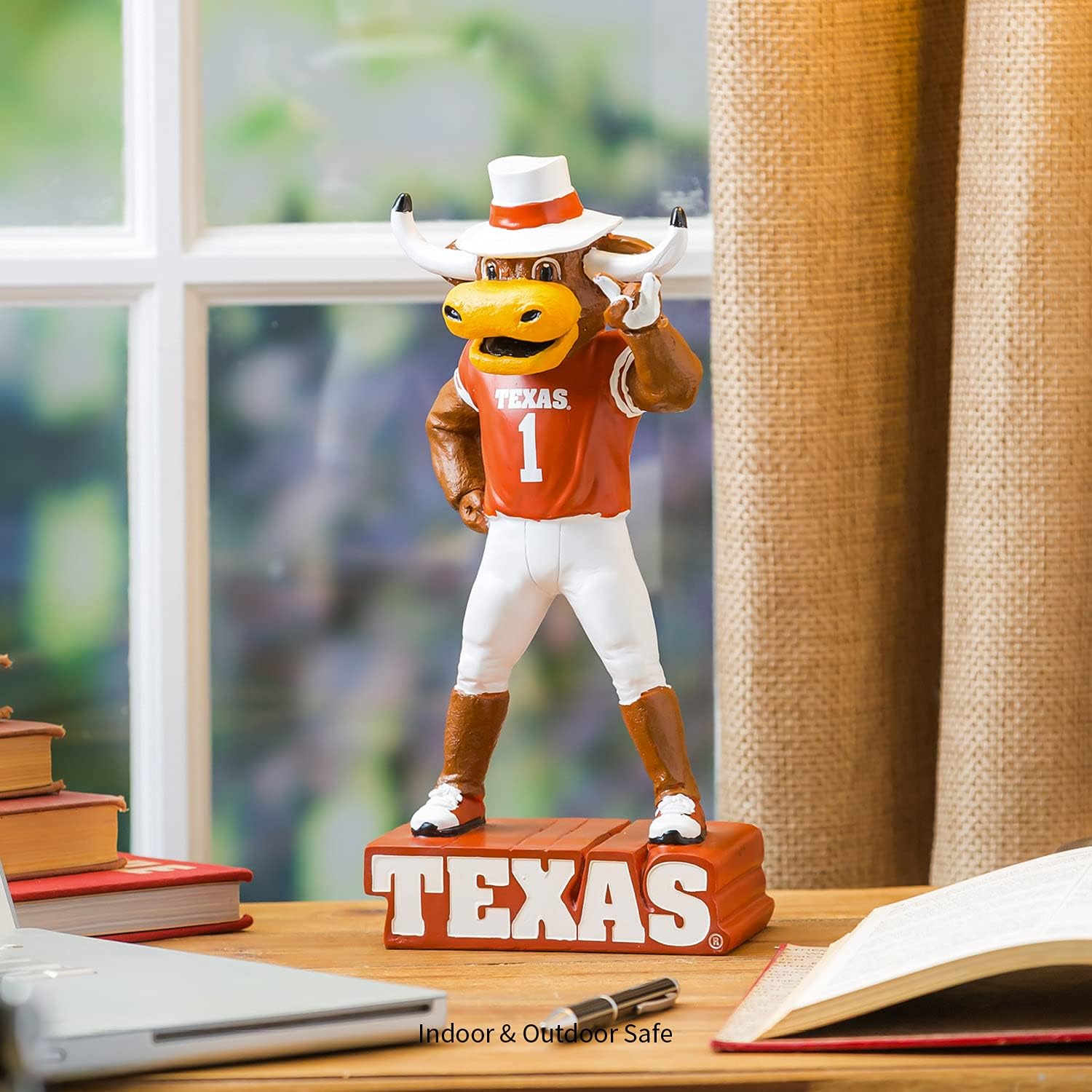 Team Sports America NCAA University of Texas Fun Colorful Mascot Statue 12 Inches Tall