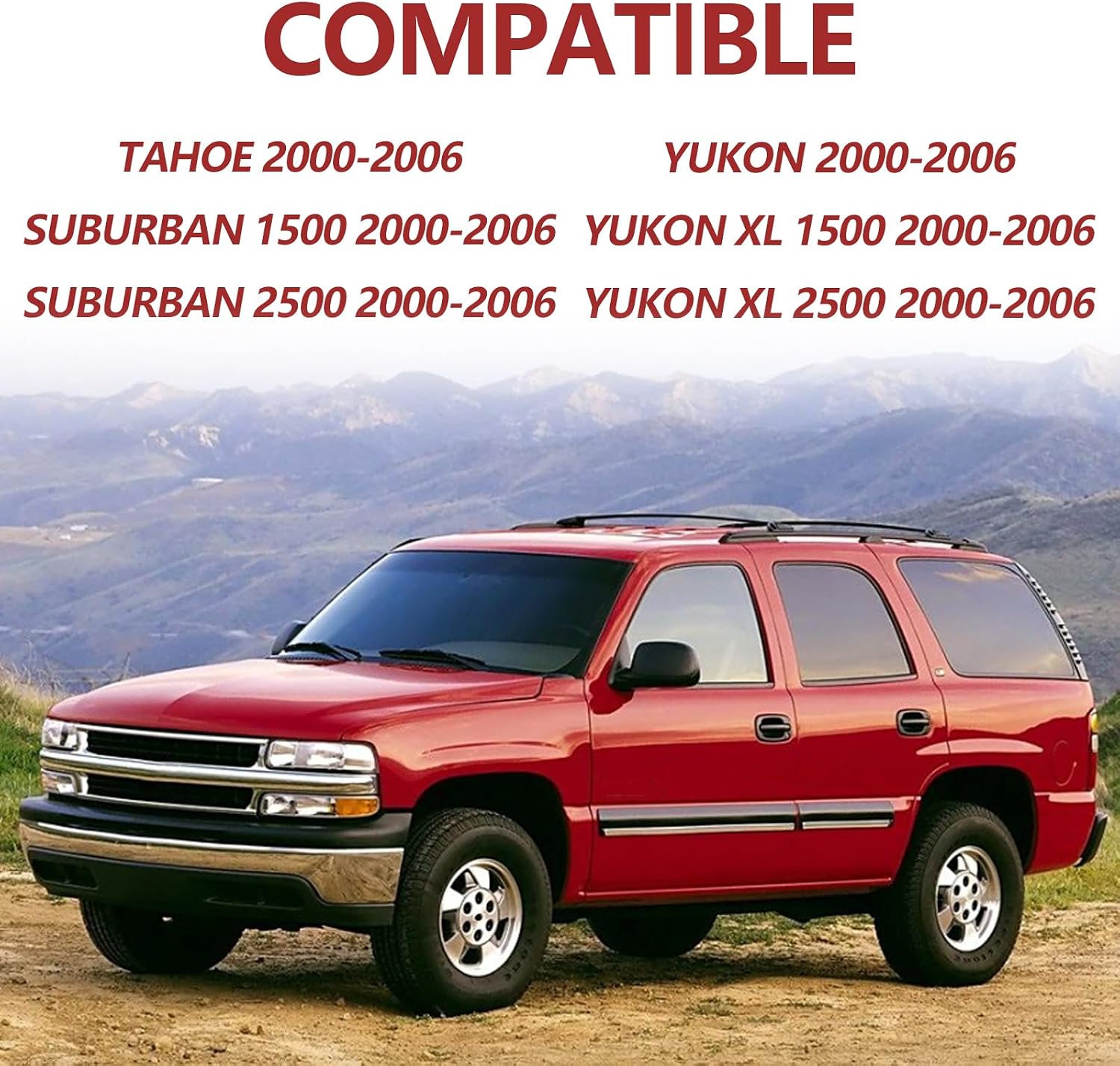 LED 3rd High Mount Brake Light with Cargo Light Compatible with 2000-2006 Chevrolet Suburban 1500/2500 Tahoe GMC Yukon 1500/2500 Replaces #15170955 923-203 S47001