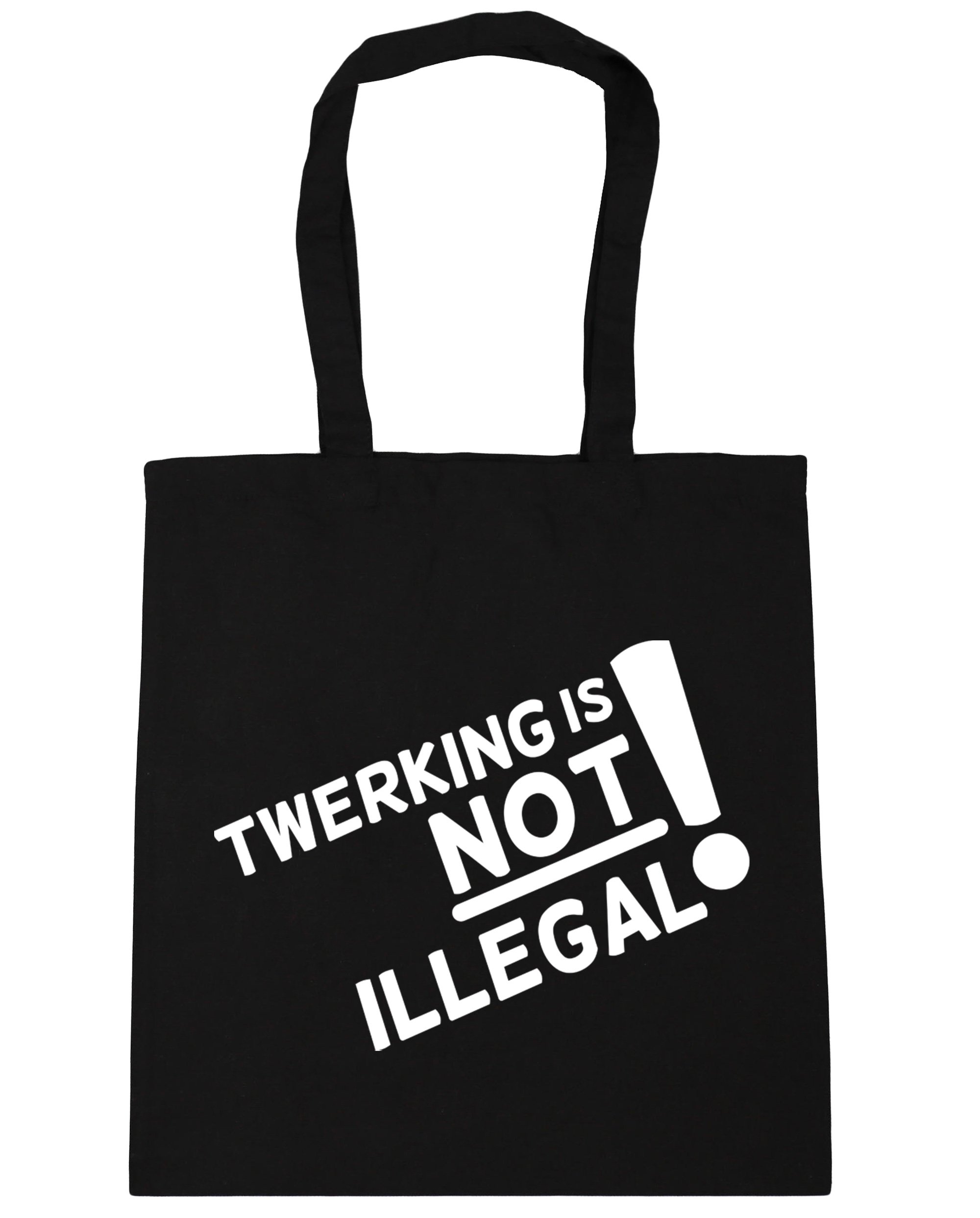 HippoWarehouse Twerking is not illegal Tote Shopping Gym Beach Bag 42cm x38cm, 10 litres