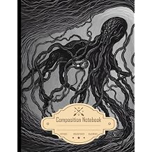Composition Notebook College Ruled Agonizing Woman, Colossal Tentacled Beast, Haunted House, by Junji Ito, Size 8.5x11 Inches, 120 Pages