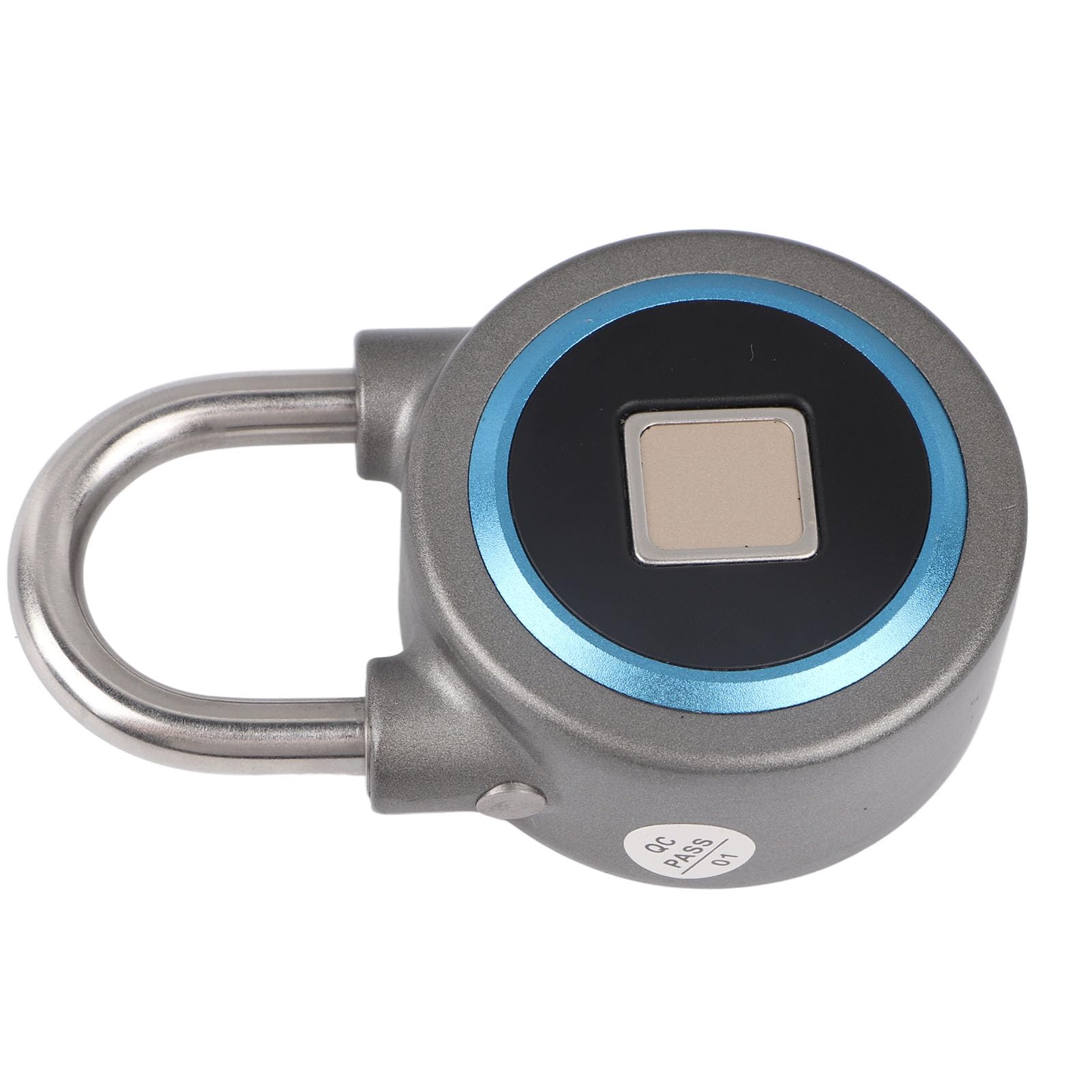 Candado de Huella Digital, Candado Bluetooth sin Llave Impermeable IP65, Inteligente con Huella Digital, Desbloqueo de Aplicación y WeChat para Valla Al Aire Libre, Puerta, Piscina,