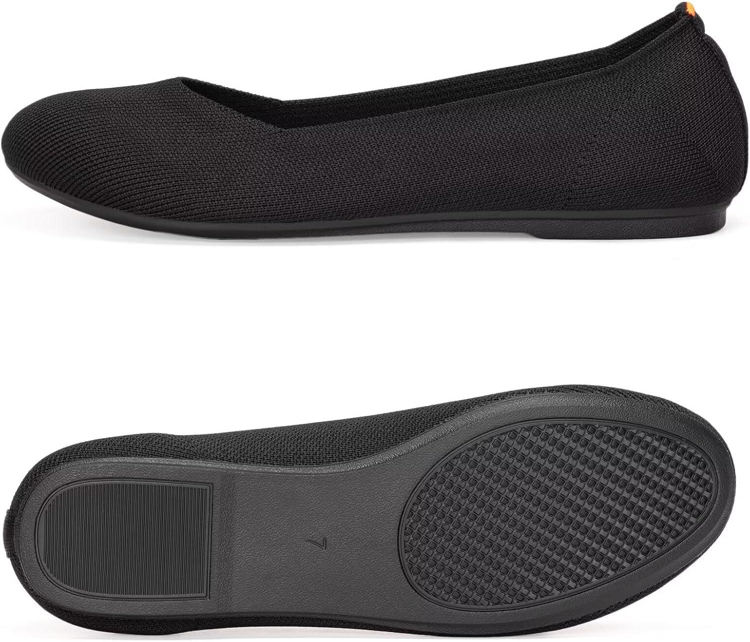 Frank Mully Women's Ballet Flats Round Toe Walking Flats Slip On Work Shoes Knitted Flats Shoes for Woman Soft Lightweight - Image 5