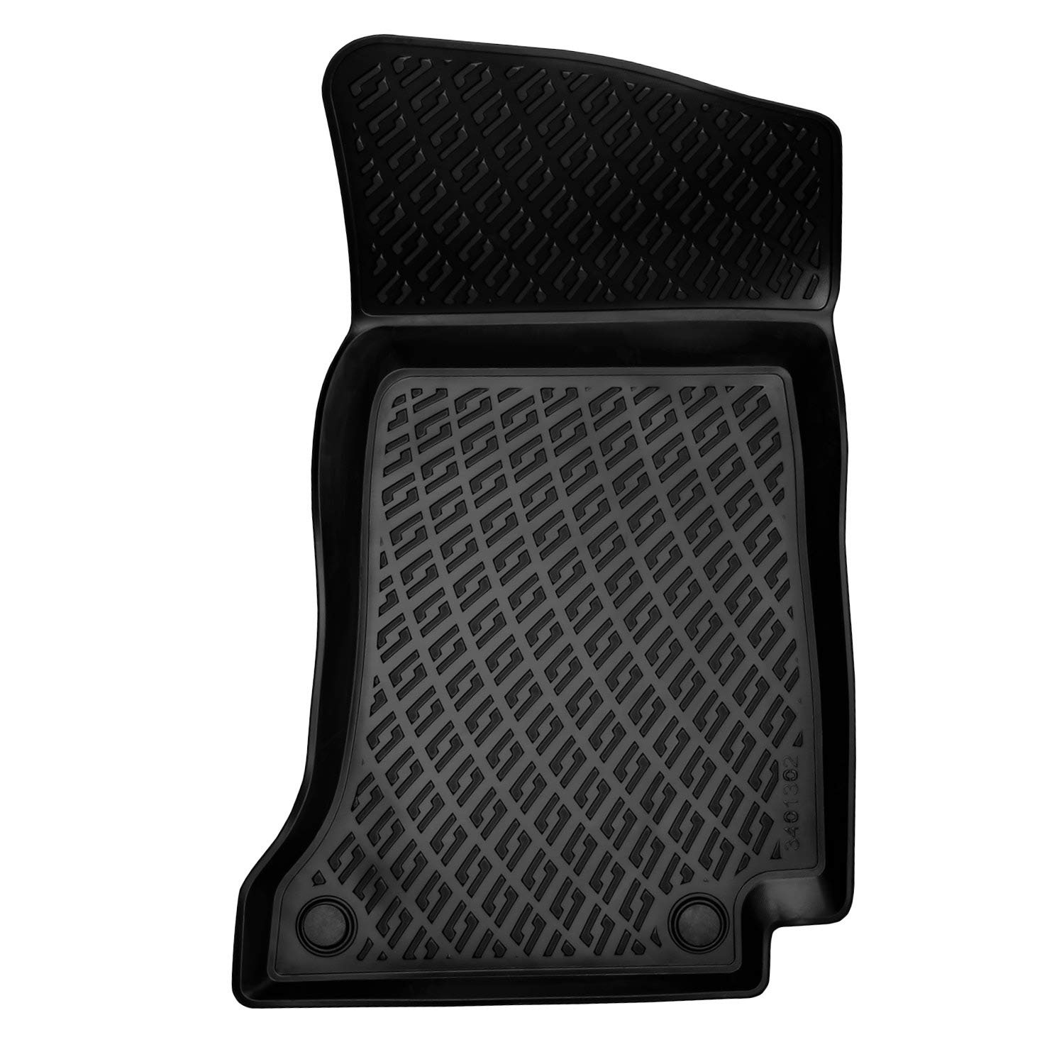 Rizline 3D Fussmatten für Mercedes C Klasse W205 / S205 2014-2021 | für W205 Limousine Sedan / S205 T-Modell Kombi, Gummimatten aus TPE Gummi, Passgenau, Wasserdicht, Hoher Rand, Rutschfest