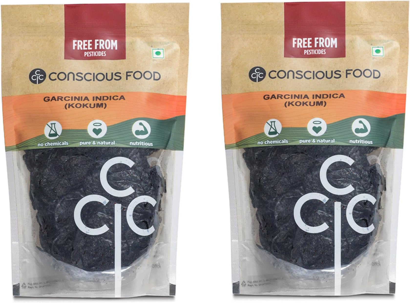 Conscious Food Kokum (Garcinia Indica)|400 Gram Pack Of 2(200Gx2)|Naturally Sun Dried From Western Ghats Of Maharashtra|Amsul