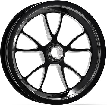 Weld Racing Wheel, Full Throttle, 15 x 3.5 in, 1.750 in Backspace, Anglia Spindle, Aluminum, Black Anodize, Each