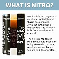 Vista 5 de NITRO Mocktails Espress0% Martini (paquete de 12) galardonado Espresso Martini cargado de nitrógeno Craftmix sin alcohol elaborado con el mejor