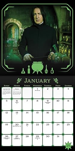 Miniatura 3 de Calendario de Harry Potter 2024  Paquete de calendario de pared de lujo de Harry Potter 2024 con más de 100 calcomanías de calendario (regalos de