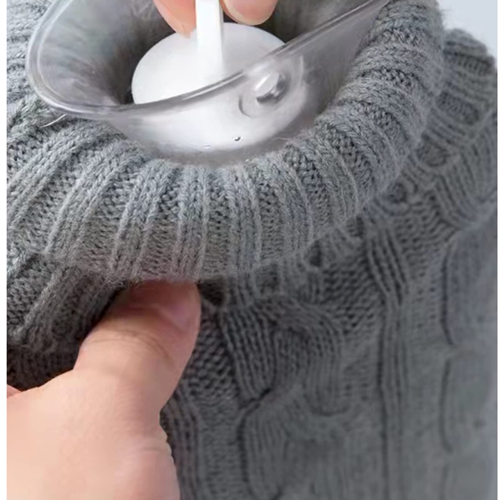 Botella de agua caliente grande CozyKnit con bolsa de seguridad: calidez y protección con estilo