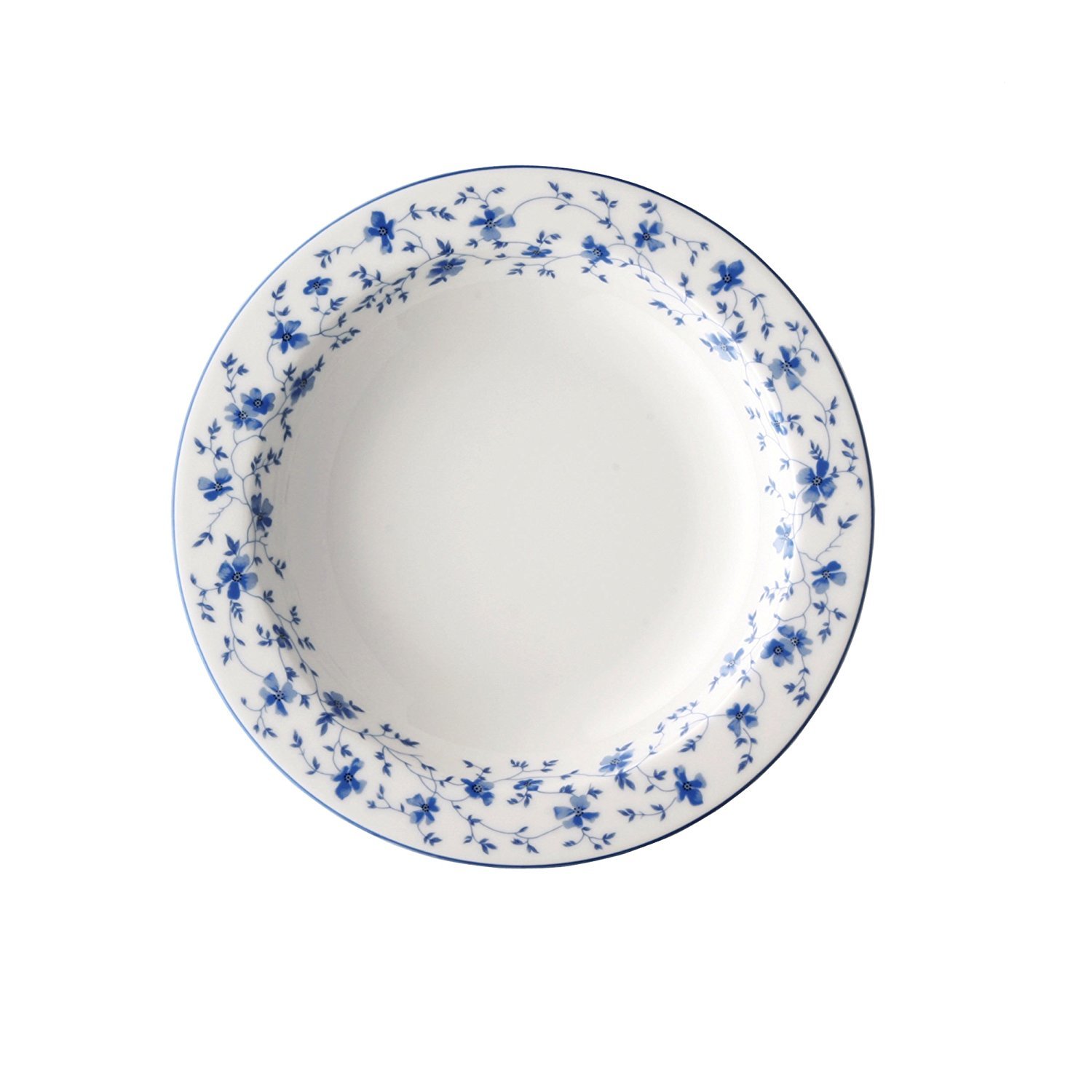 Arzberg FA 41382-607671-10123 - Juego de Platos hondos (4 Unidades, 23 cm, Acero Inoxidable), diseño de Flores Azules