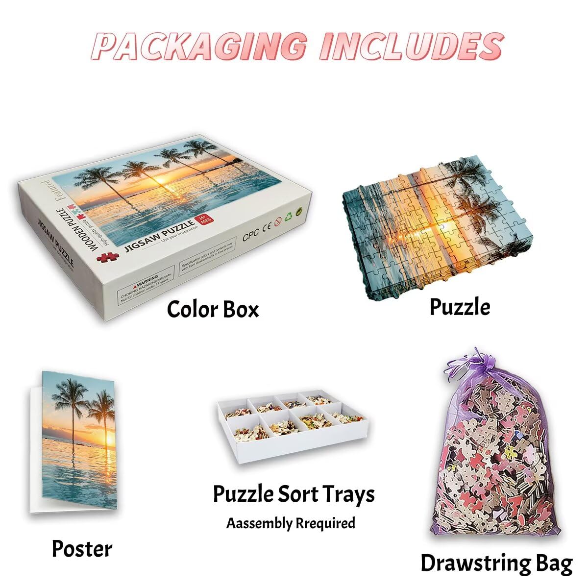 Puzzle 5000 Pezzi Oceano, Puzzle Albero per Adulti, Puzzles in Legno Intrattenimento Creativo, Divertimento, Puzzles Educativi Classici con Confezione di Alta Qualità Idea Regalo Donna Decor -2486