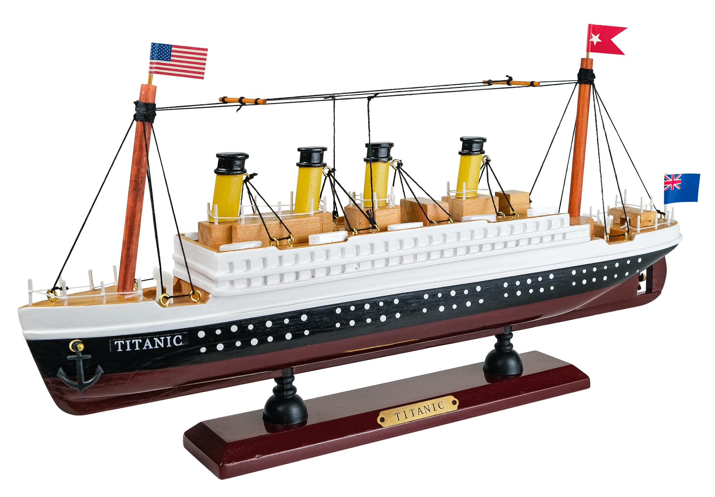 Photo 1 of SAILINGSTORY Wooden Titanic Model Cruise Ship Liner 1/680 Scale Replica 14" Titanic Ship Toys Gifts