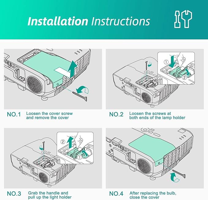 Stanlamp V13H010L85 Lámpara de Repuesto con Carcasa para Proyector Epson miniatura 4