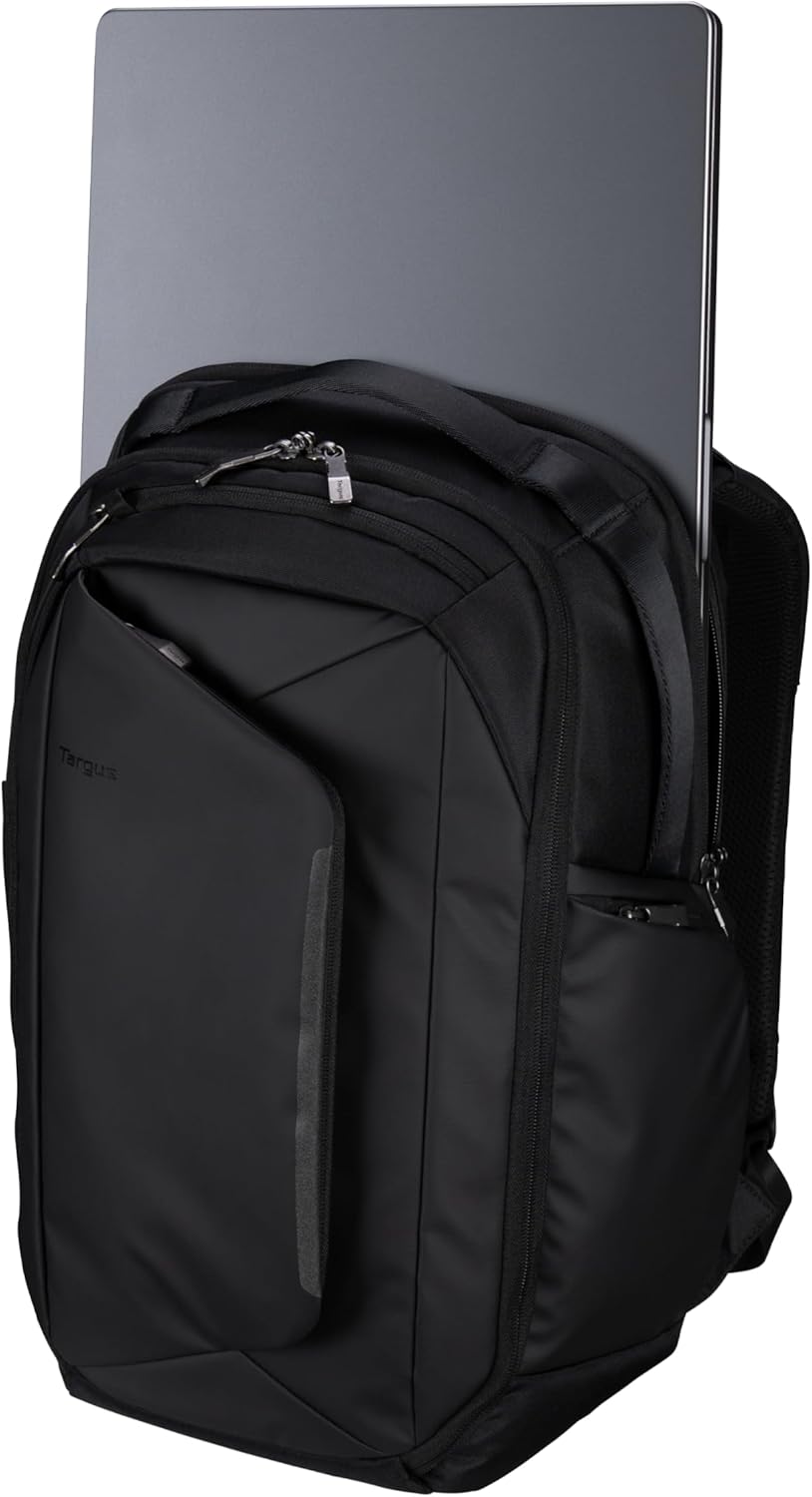 Targus 16” Pro-Tek Tech Backpack – Lockable Laptop Backpack with SafePort Sling Protection, Anti-Theft Design, Travel-Ready Organization - TBB663GL
