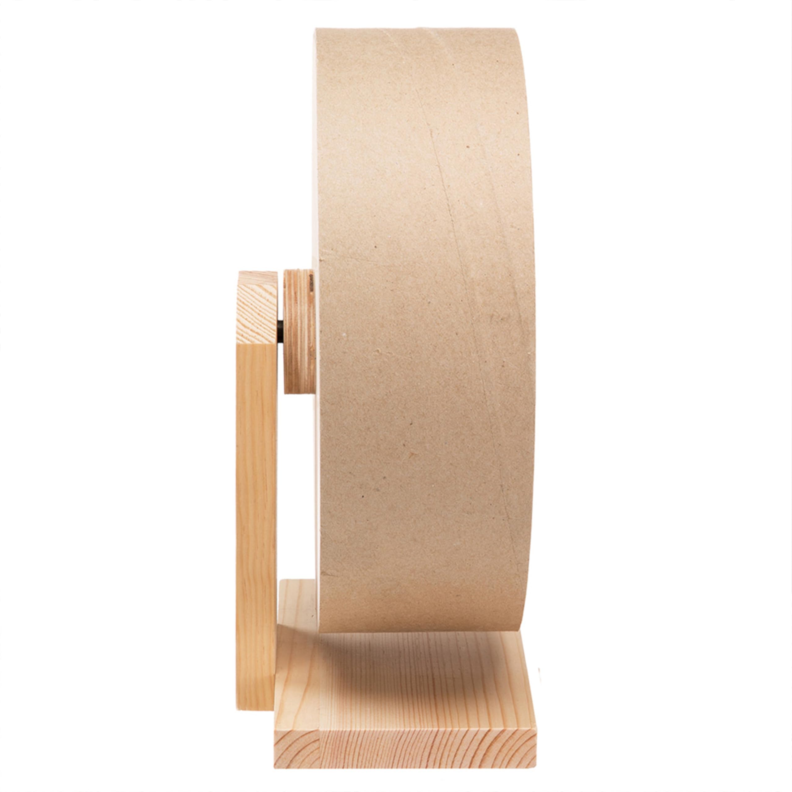 Ferplast Roue Hamster en Bois, Jouet en Bois Hamster Chinchilla, Diamètre 26,4 cm
