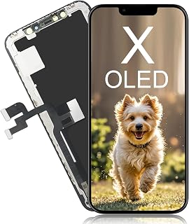 XLX for iPhone X OLED Screen Replacement Kit, 5.8 inch 3D Touch Screen Display Digitizer Frame Assembly, with Waterproof Adhesive for iPhone X/10 A1865, A1901, A1902, A1903（No Tools Kit）