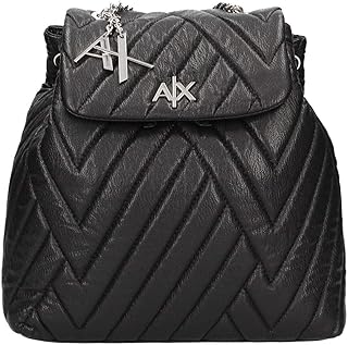 Armani Exchange Women's Margareth Backpack, Nero, One Size