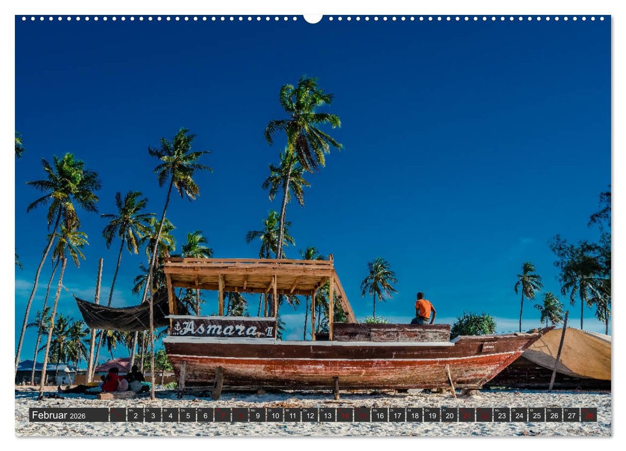 Inselparadies Sansibar (Wandkalender 2026 DIN A2 quer), CALVENDO Monatskalender: Auf fotografischer Entdeckungsreise durch Sansibar (CALVENDO Natur)