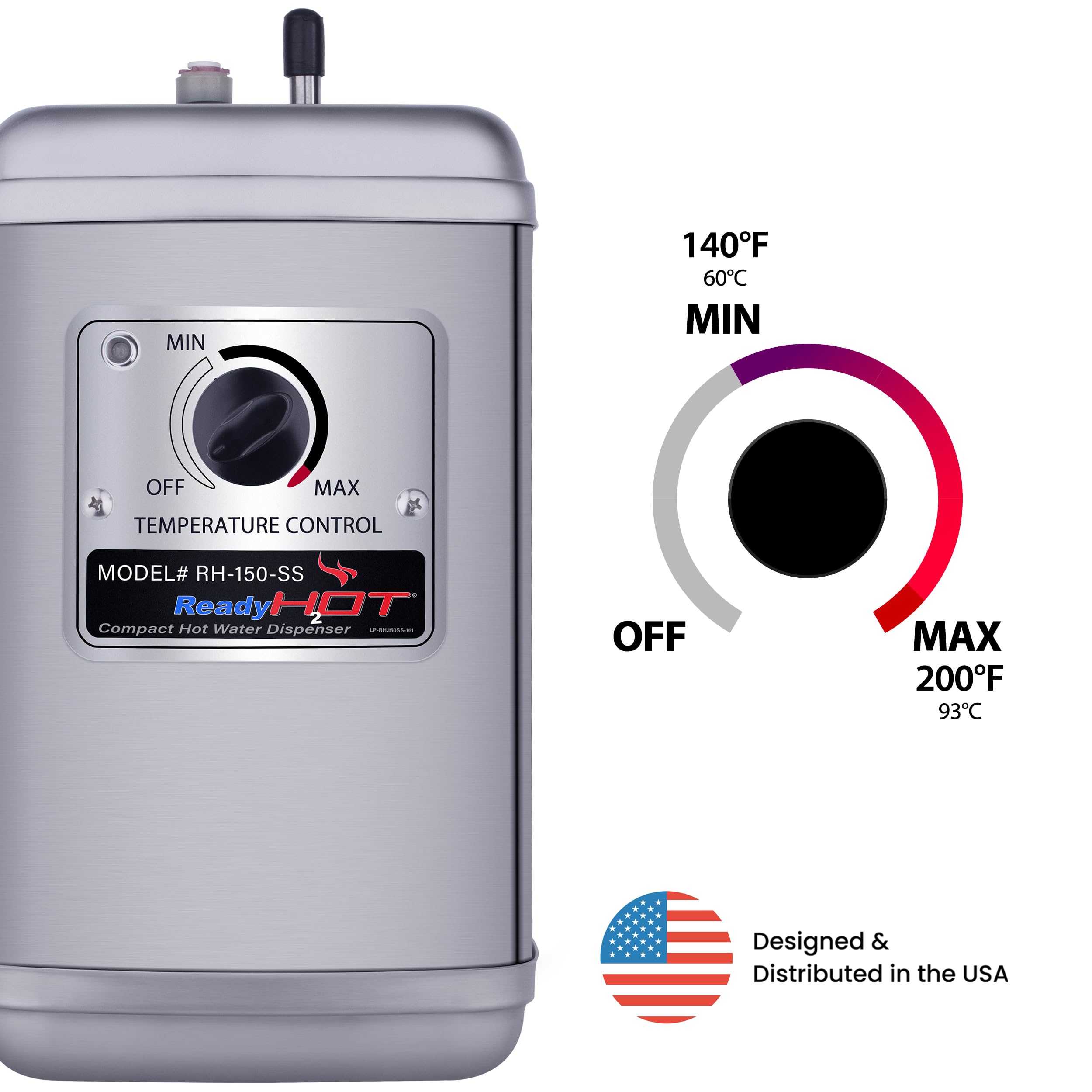 Ready Hot 40-RH-200-SS – Distributeur Eau Chaude Instantanée (pour Pièces)