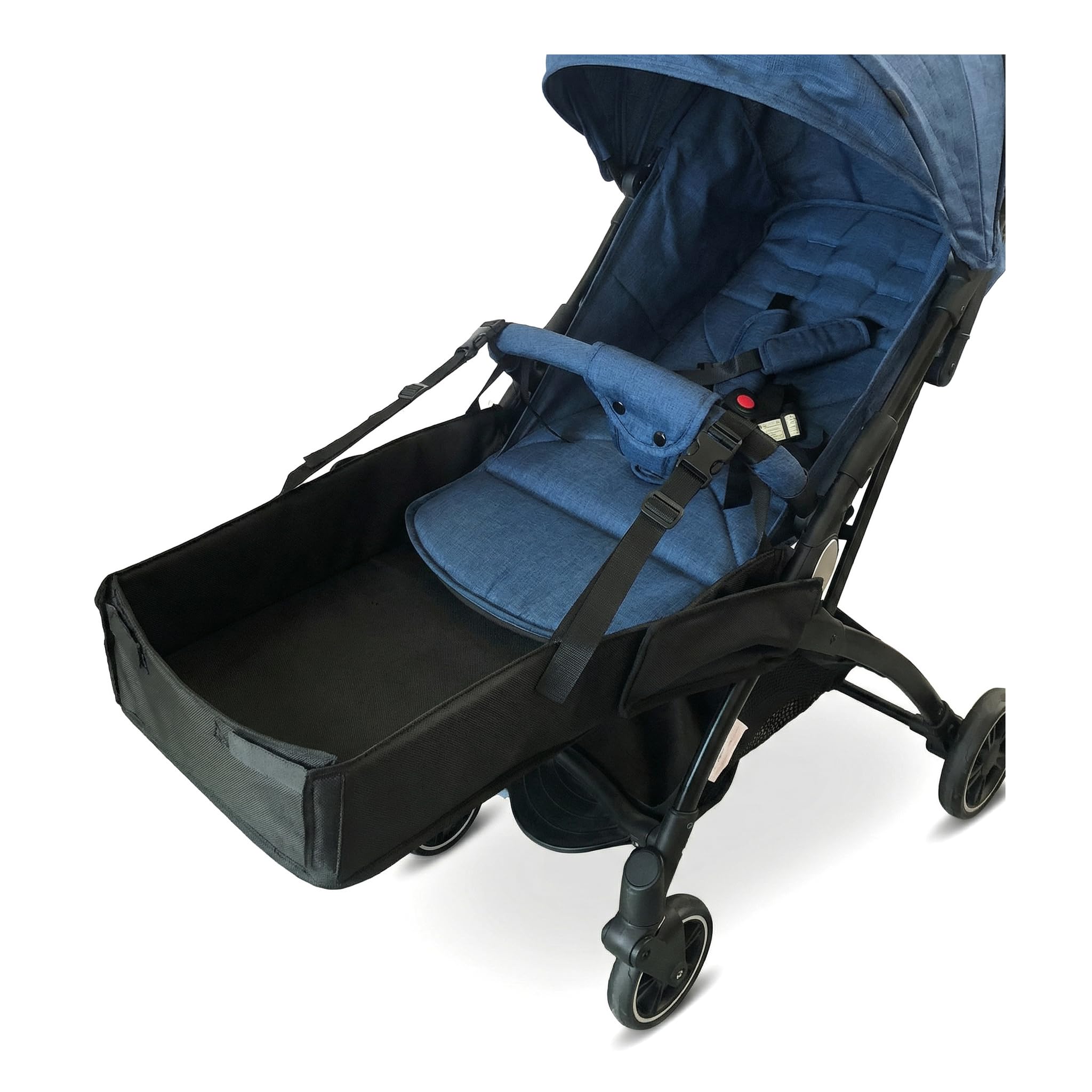 Universal Kinderwagen Fußstütze Verlängerung 50x30 cm - Ergonomische Beinstütze für Kinderwagen mit Armlehnen - Einfach Montiert in 30 Sekunden - Maximierter Komfort für Babys bis 15 kg