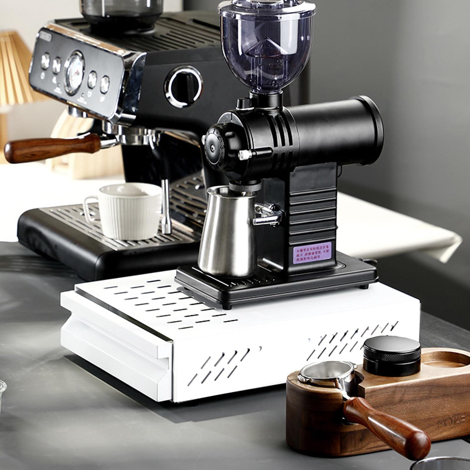 Bac à Marc De Café Tiroir Pull-Out En Acier Inoxydable - Knock Box Détachable Pour Machine à Café Restaurant Et Maison