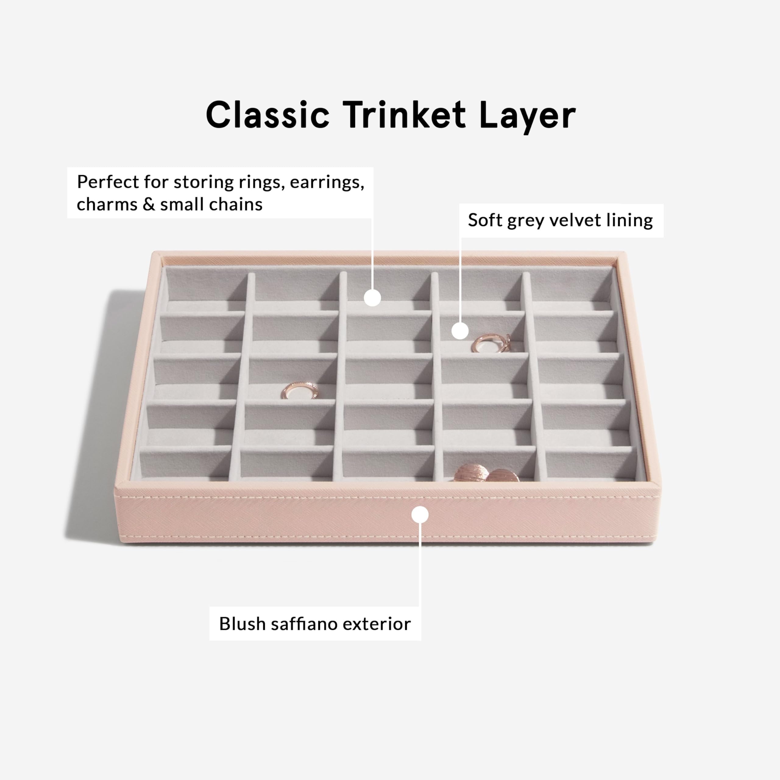 Stackers Blush Woven Classic Lot de 4