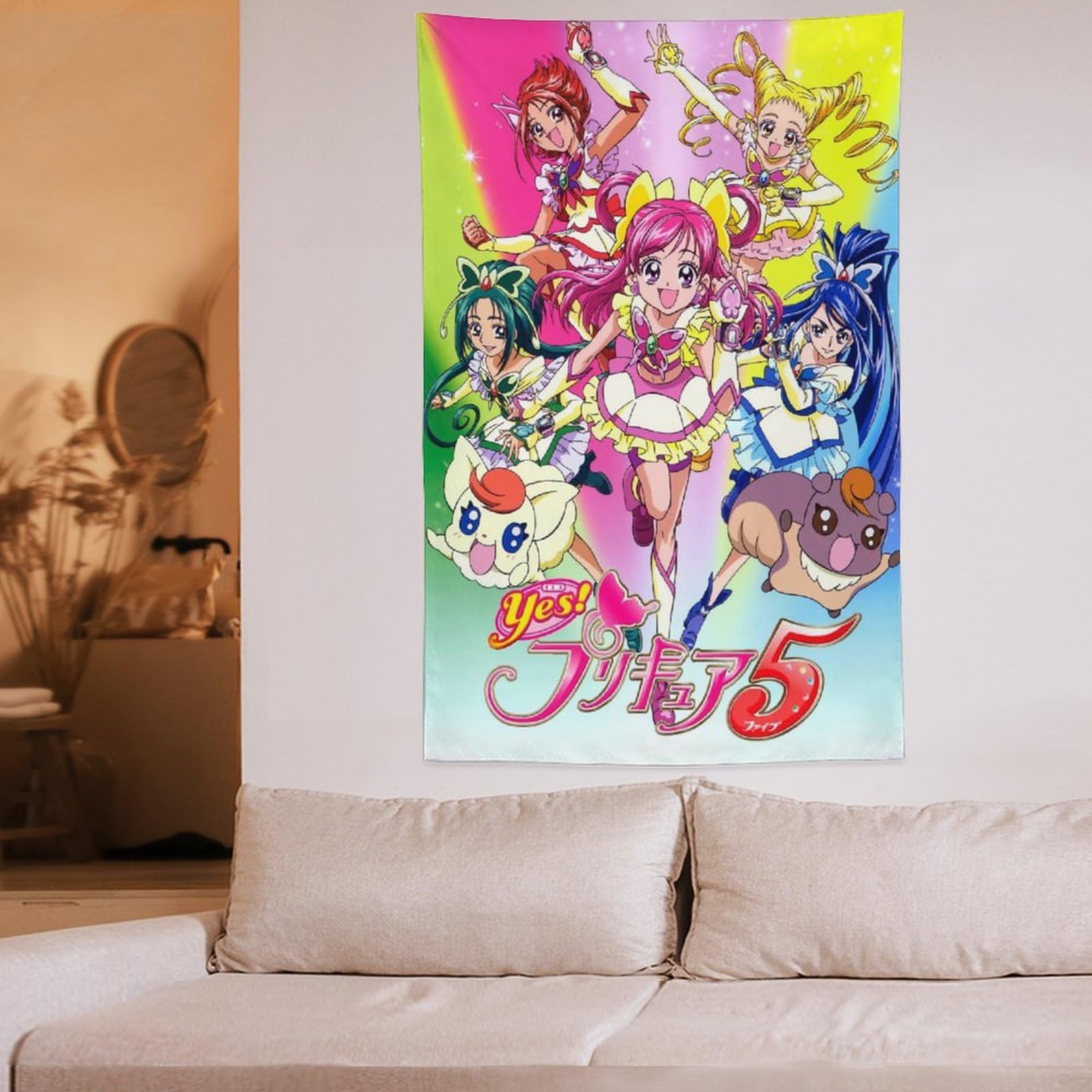 Amazon.co.jp: ふたりはプリキュアタペストリー 壁掛けタペストリー 布