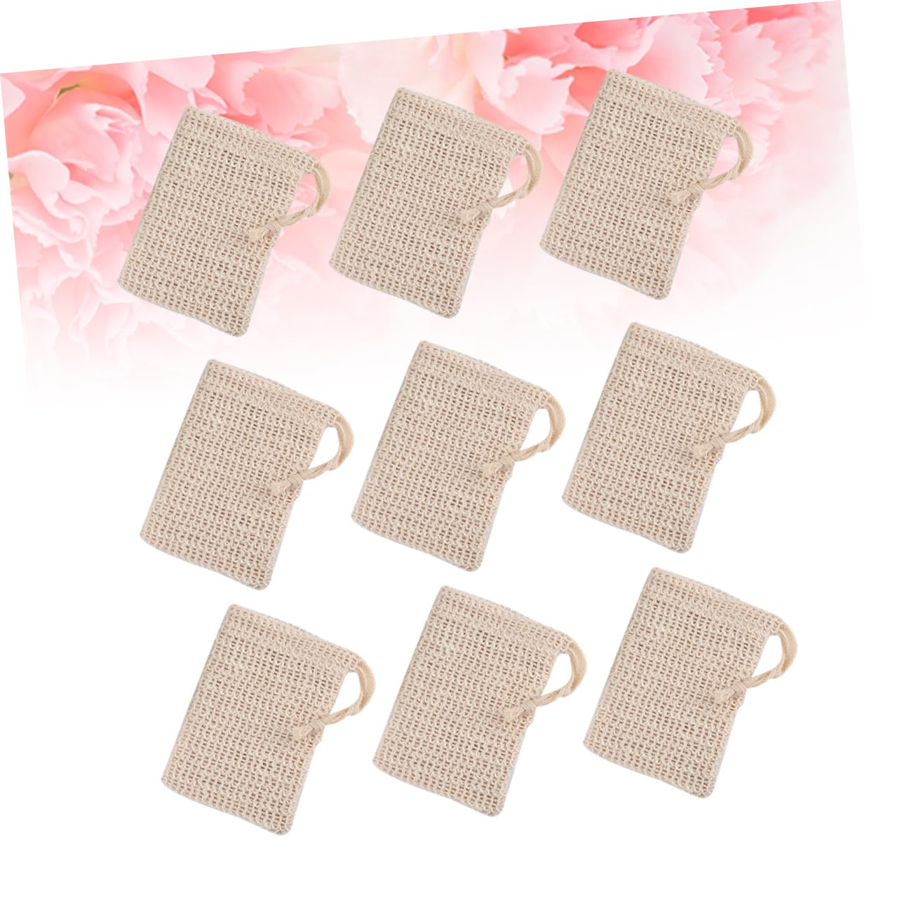 Ipetboom 20 Pack Homemade Soap Supplies Sisal Soap Saver Bag Mesh Holder for Bath
