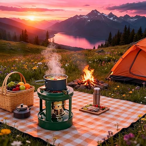 Miniatura 2 de Estufa de queroseno, estufa de aceite quemador de cocina portátil, estufa de camping barbacoa, Fogon De Petroleo - Equipo de cocina duradero al aire