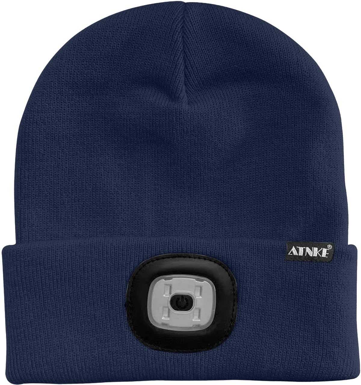 ATNKE LED Cappello Illuminato Berretto,USB Ricaricabile Cappello da Corsa 4 LED Impermeabile Luce Invernale Calda Lampada Frontale Regali per Uomo e Donna