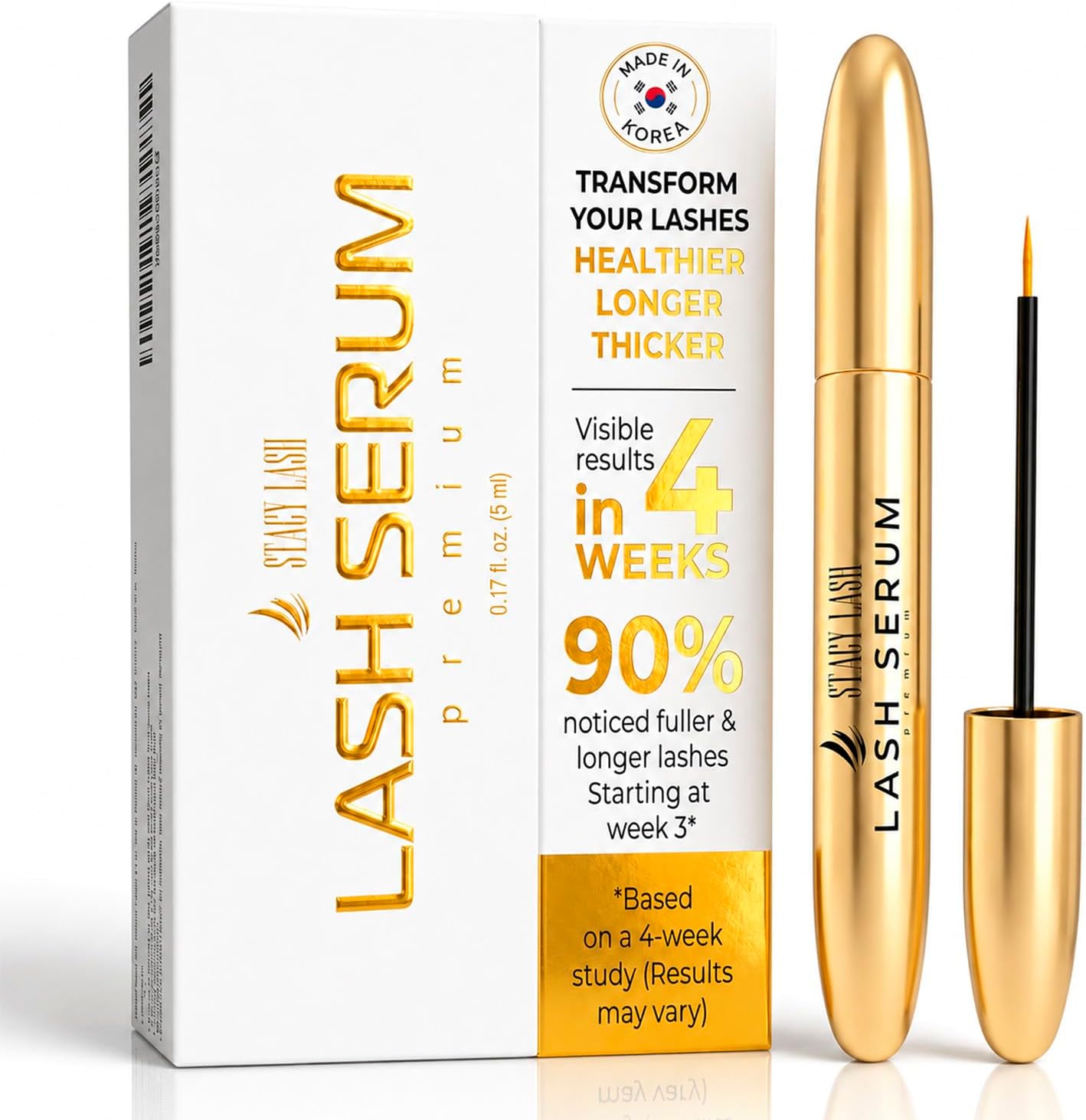 Growth Serum (0.17fl.oz / 5ml) / Eyelash Enhancing Serum for Natural Lashes/Lash Serum for Eyelash Growth and Thickness