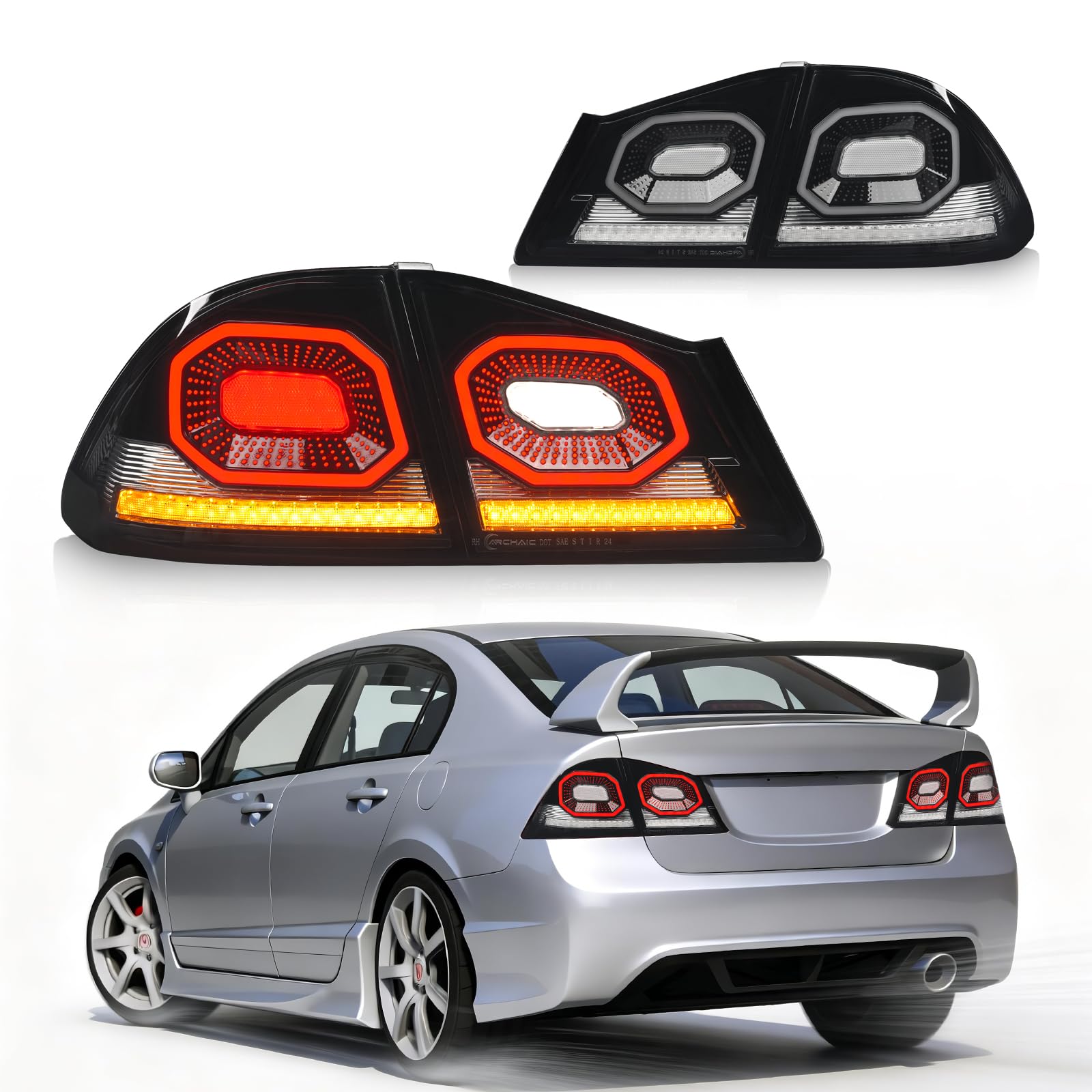 Amazon.co.jp: CKCDホンダ シビック FD系 タイプR FD2 テールランプ 全