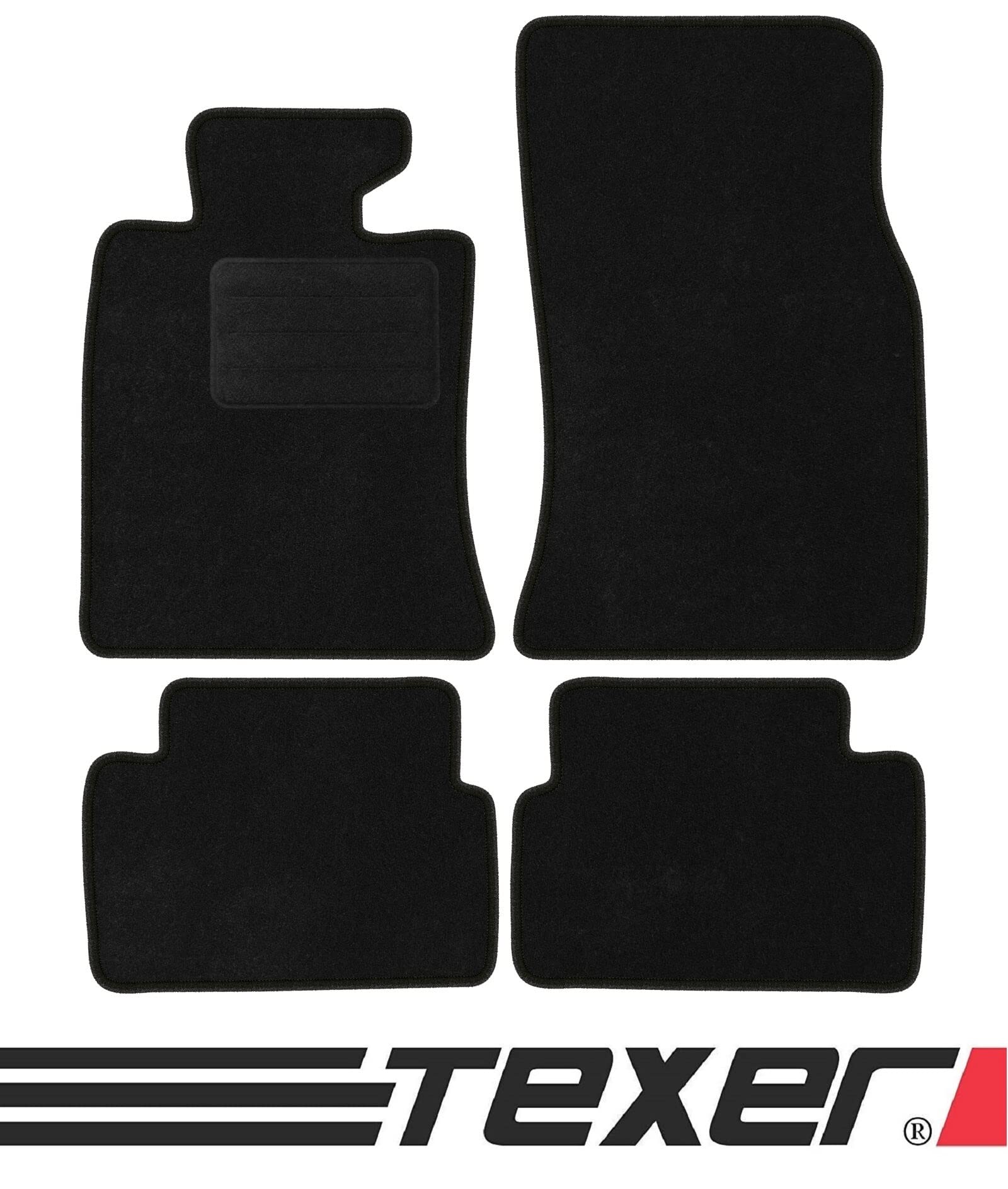 Set De 4 Tapis De Sol Velours Sur Mesure Pour BMW Mini Cooper Clubman R55 2007 - Référence BM04883