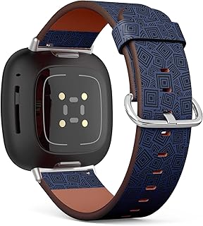 CJBROES Replacement Leather Watch Band, Compatible with Fitbit Versa 3 and Fitbit Sense of Wristband Bracelet Accessory - Good Combination