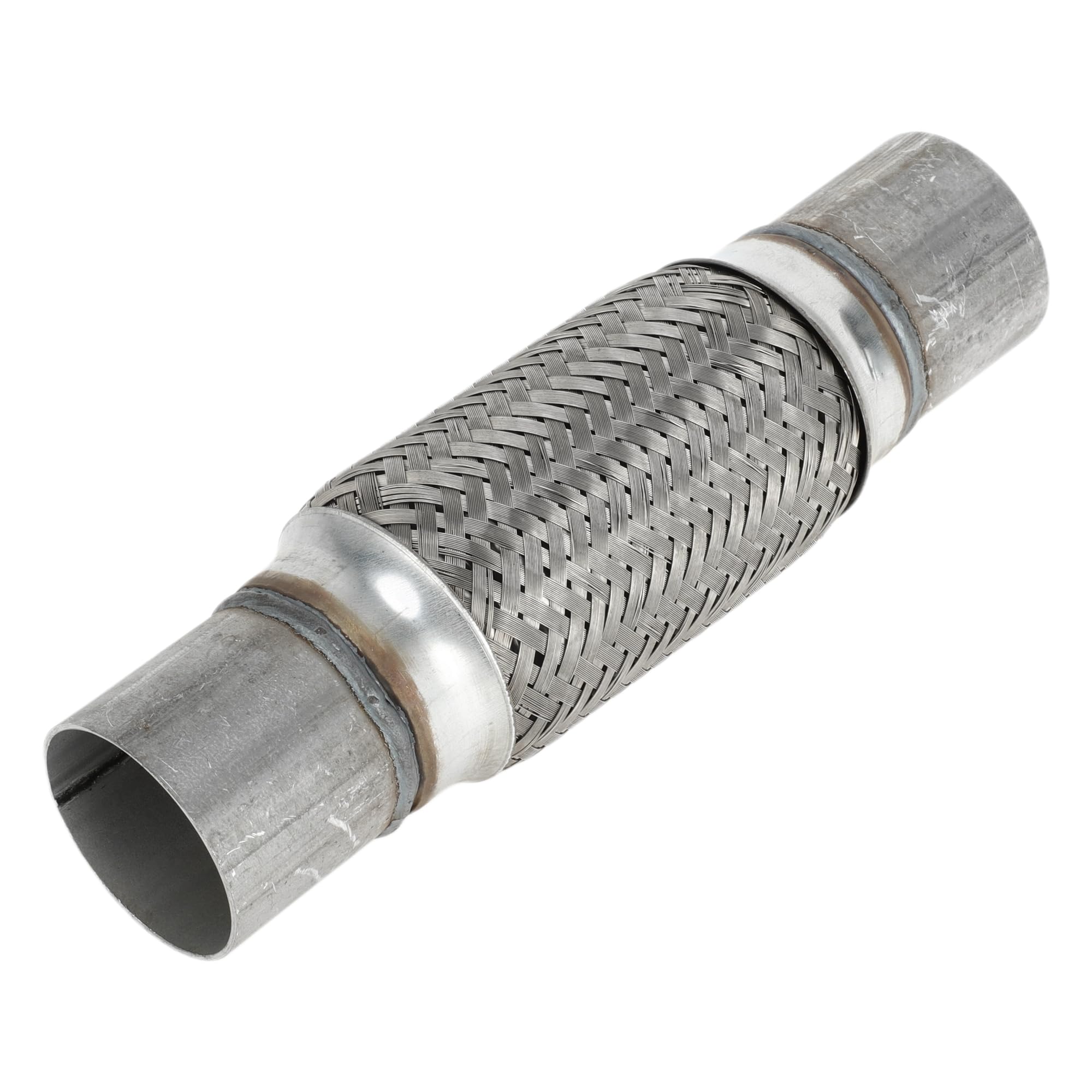 Tubo Flexible De Escape 2.16 Pulgadas OD 1 Pieza Para Automóvil | Acero Inoxidable, Plateado, Diámetro Interno 50mm, Longitud 250mm, Reduce Ruido Y Vibración, Universal Para Autos