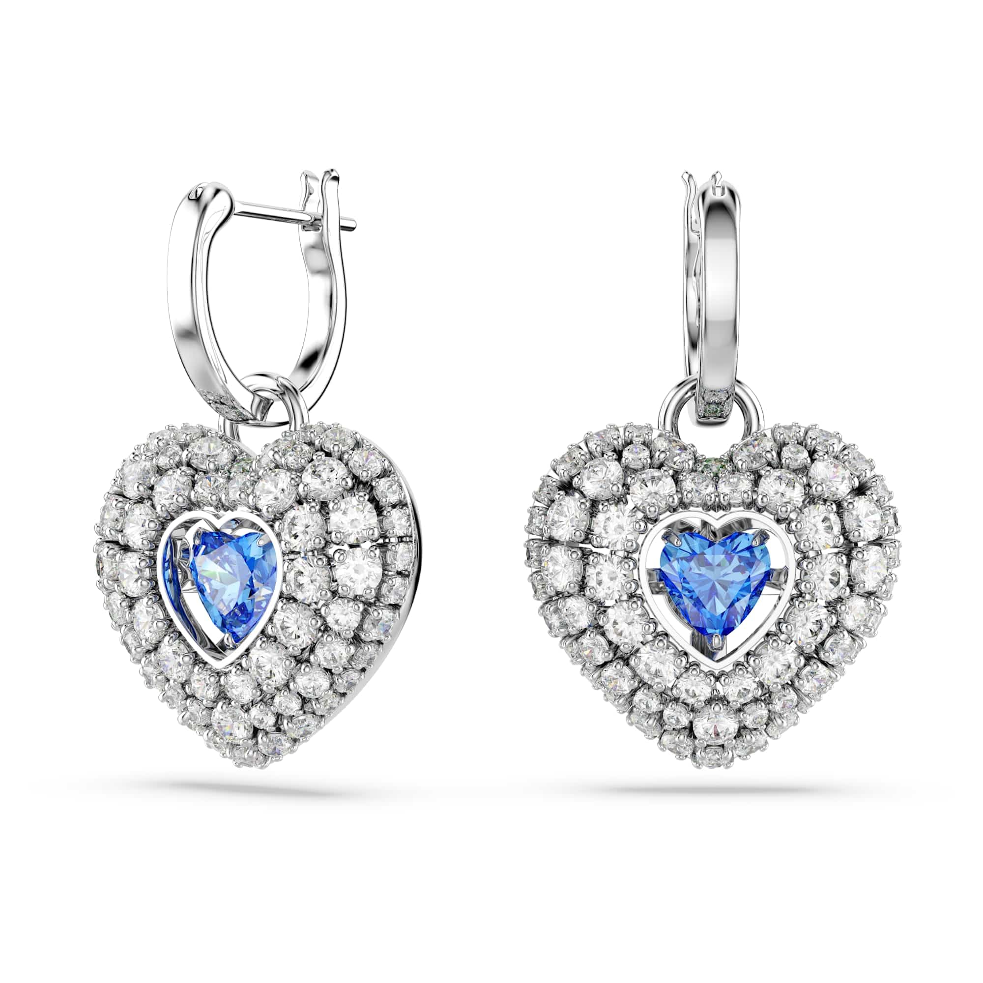 Swarovski Women's Gray Earrings, One Size, Elegant Crystal Hyperbola Earrings