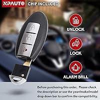 Vista 2 de NPAUTO Llavero de Repuesto Compatible con Nissan Rogue Pathfinder Versa 2007 2008 2009 2010 2011 2012, Control Remoto de Entrada sin Llave, Llaves