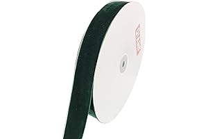 Admirable Green Velvet Ribbon: Enhancing Crafts with Refined Elegance