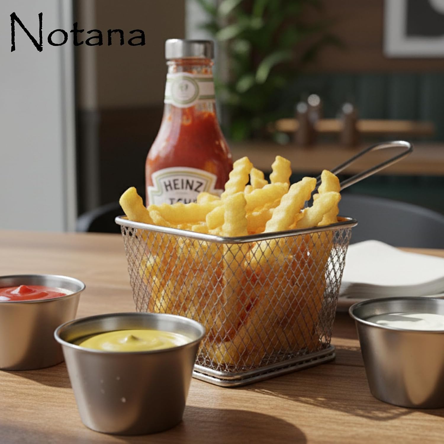 Smooth Stainless Steel Round Cup - 2.5 oz Metal Sauce Cup Set - Stainless Steel Ramekin for Kitchen Use, Restaurant Stainless Sauce and Dipping Cup 12 Pack