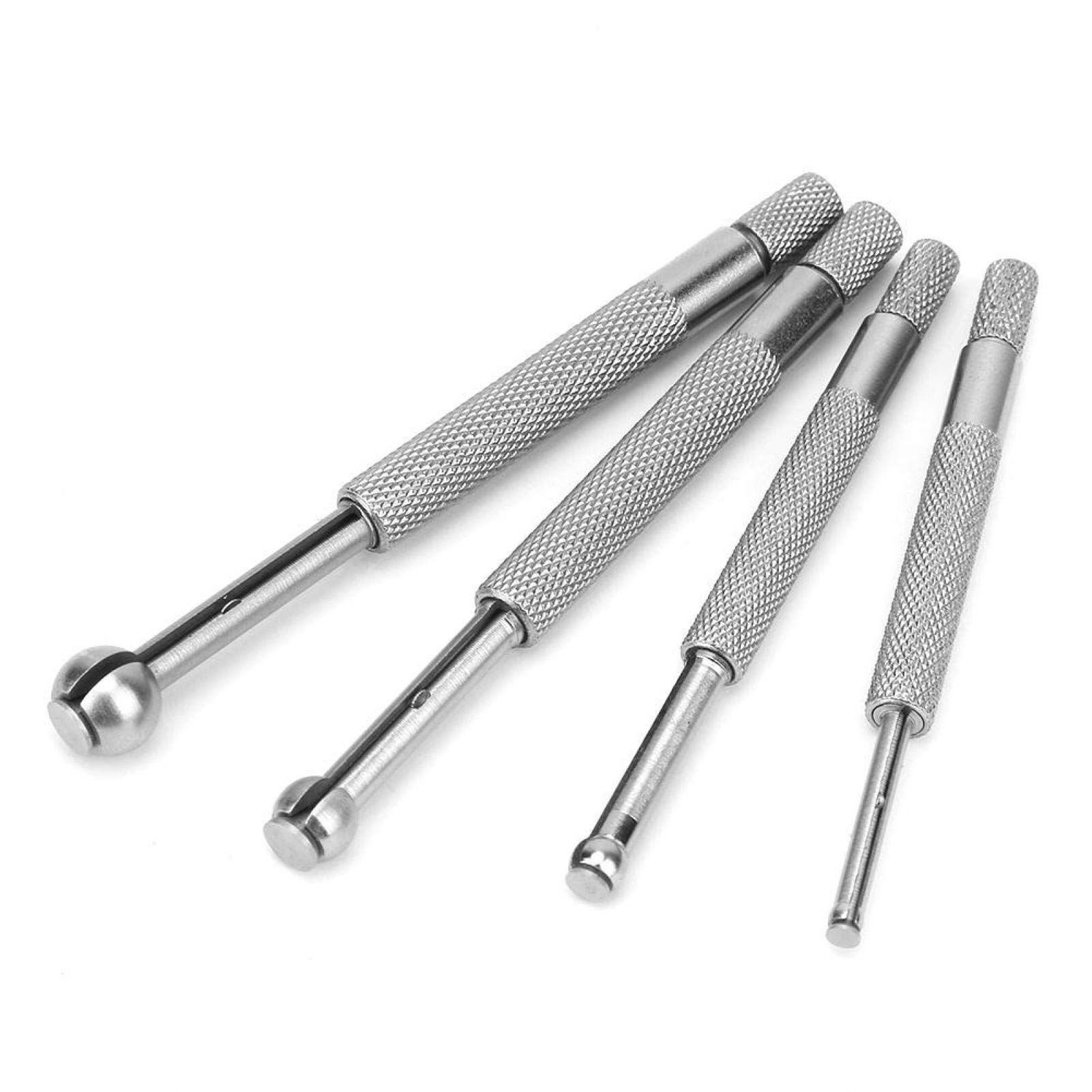 4Pièces Jauge d'alésage de trou télescopique, Jeu de jauges à petit trou, Type de bille réglable Acier au manganèse 3-13mm pour la mesure de petits trous, fentes et rainures